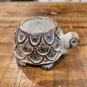 Ceramic turdle votive holder Made In Japan